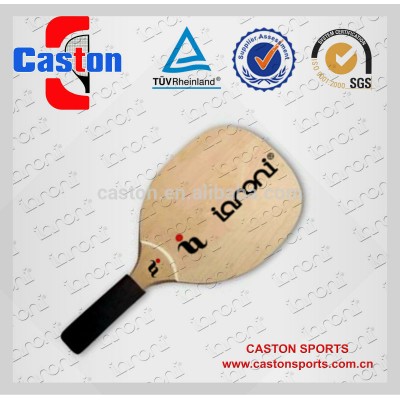 Wood and carbon pickleball paddle racket